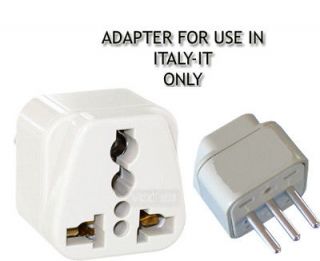 USA AUS UK to Italy Travel Adapter AC Power Plug Multi