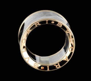 Bvlgari (Bulgari) B Zero 1 Anish Kapoor 18k RG & Steel Ring Size 54 