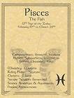 Pisces (Zodiac) Parchment Book of Shadows Page or Poste