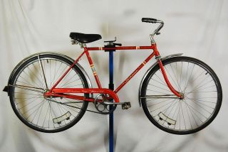 Vintage Schwinn De Luxe Racer Bike Flamboyant Red Lightweight bicycle 