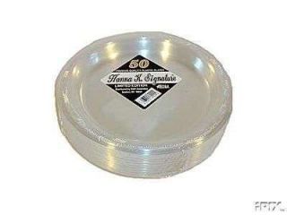clear plastic plates in Wedding Supplies
