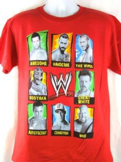   Superstars John Cena CM Punk Miz Randy Orton Big Show Sheamus T shirt