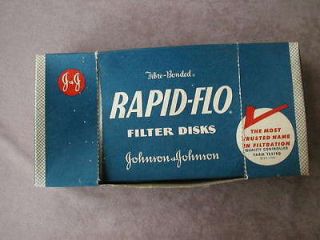   Rapid Flo Milking Machine 100 Filter Discs Johnson& Johnson Dairy Farm