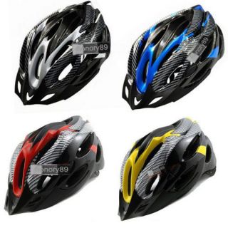   Cycling Bicycle Adult Mens Bike Helmet red carbon colour With Visor