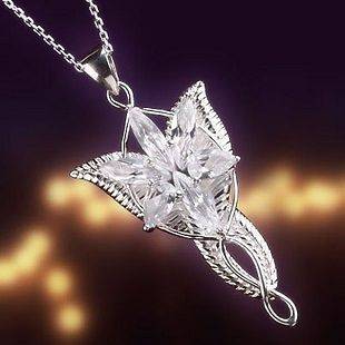 925 Sterling Silver Arwen Evenstar Necklace Pendant  The Lord of the 