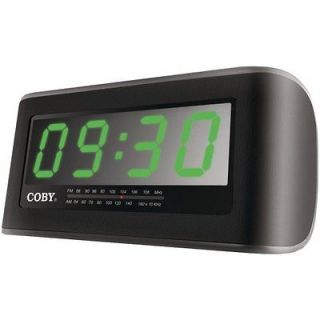 Coby Dual Digital AM/FM Jumbo Alarm Clock Radio Large LED Bedside
