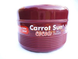 COCOA BUTTER Carrot Sun Tan Accelerator Tanning Cream Lotion L 