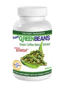 Green Coffee Bean Extract Svetol VCAP 800 mg 50% Chlorogenic Acid 