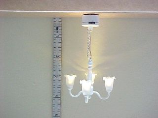 Battery Operated Light   4 Arm Lamp #CL10W Dollhouse Miniature