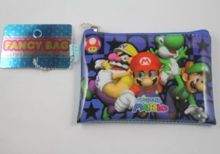 Super Mario Bros Smooth Coin/Change Purse Wallet Bag,Cartoon Cosmetic 