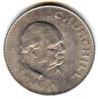 C3856 GREAT BRITAIN COIN, CHURCHILL CROWN 1965