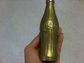 BRASS~ COCA~COLA BOTTLE~ DECORATIVE COLLECTIBLE~ MADE IN INDIA
