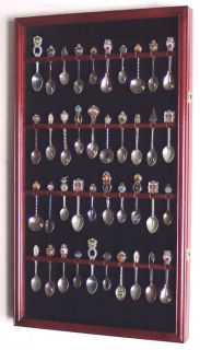 40 Large Spoon Display Case Holder Cabinet Wall Rack