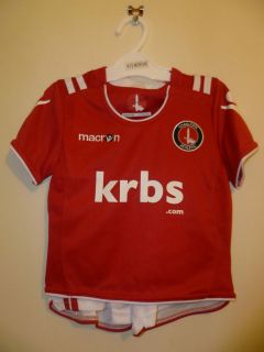 Bnwt Charlton Athletic Home SS Baby Football Kit 2011/2012