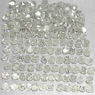 100 Loose Natural White diamonds Round Single Cut, 0.8, 0.9, 1, 1.1, 1 