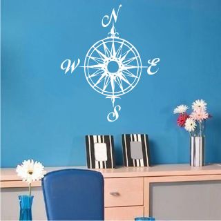 COMPASS WALL ART VINYL DECAL HOME DECOR FOR YOUR BEDROOM LIVING ROOM 