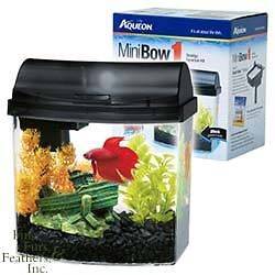 Aqueon Mini Bow 1 Desktop Aquarium Kit   Black