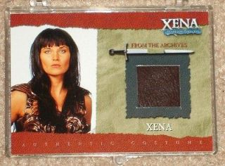 XENA R1 Leather COSTUME CARD Mint RARE From Rittenhouse   Xena 