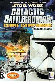   Wars Galactic Battlegrounds The Clone Campaigns CD PC game + Manual