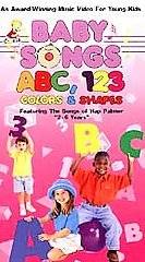 new Baby Songs ABC, 123, Colors & Shapes (VHS, 1999) Hap Palmer