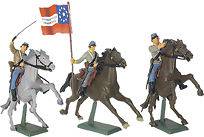   52004 American Civil War Confederate Cavalry Toy Soldier Set #1