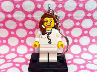 LEGO Nurse Keyring / KeychainDoc​tor / Hospital / Geek / Nerd