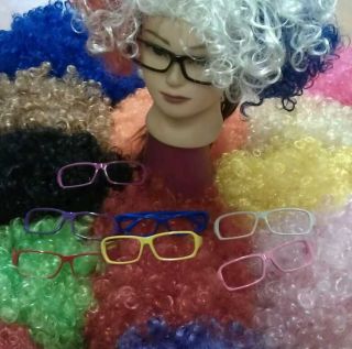 NEW  Afro 70s Valued Funky Disco Wigs FancyDress Costume with 