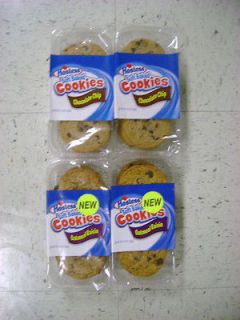   of 4 Hostess 2 boxes each Chocolate Chip and Oatmeal Raisin cookies