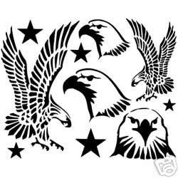 TANDY LEATHERCRAFT EAGLE TRACING STENCIL DESIGN NEW