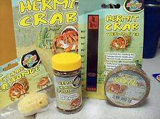Hermit Crab Kit Book Sponge Soil Food Thermometer 5 pc Lot Gr8 Deal!!