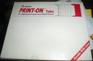   Print On Tabs for High Speed Copiers and Offset Presses (Xerox 5090