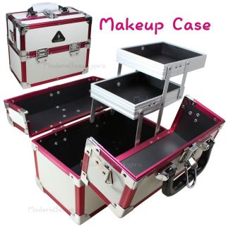 Beauty Makeup Cosmetic Nail Art Technician Train Aluminum Box Bag Case