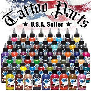 StarBrite Tattoo Ink 55 Colors Kit 1/2 oz 9 New Colors