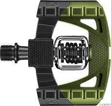 Crank Brothers Mallet 1 Black Green Pedals New 2012 with cleats