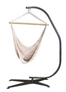   Hammock Chair Stand with cotton hammock chair set, Power Coated Steel