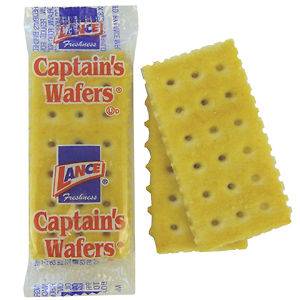 Lance Captains Wafer Crackers 2/Pack, 500/CS