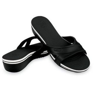 Crocs Womens Crocband Wedge Sandal Shoes