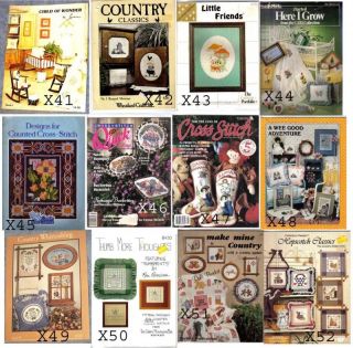 Cross Stitch Patterns, Books & Leaflets CHOICE of Several, FREE US 