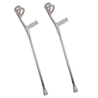   stick height adjustable light weight elbow crutches quad cane handle