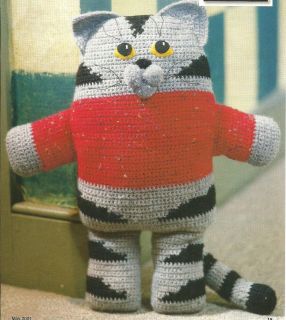 Tom Cat, Imperial Panels Afghan & Crimson Carry All crochet PATTERNS