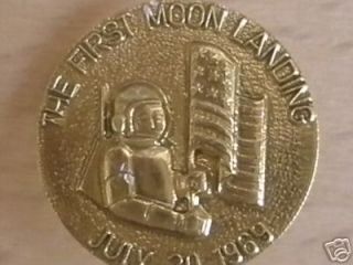 FIRST MOON LANDING JACKET BLAZER BUTTON [NASA APOLLO]