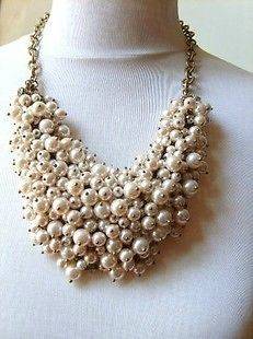 pearl bib necklace in Necklaces & Pendants