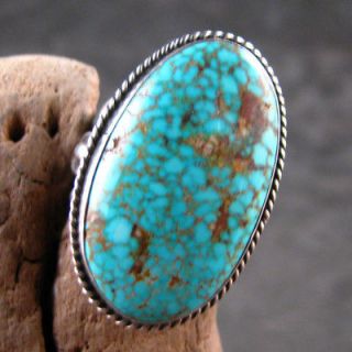 Navajo Darrell Cadman Hand Crafted Sterling Silver Turquoise Mountain 