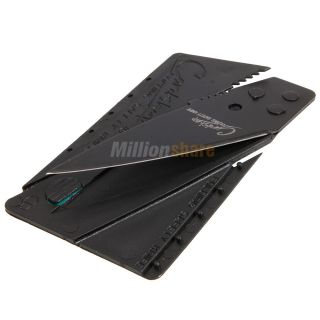 New Mini Sharp Credit Card Knife Portable Folding Safety Razor Black