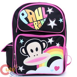 Paul Frank School Backpack Large 16 Book Bag  Rainobow Star