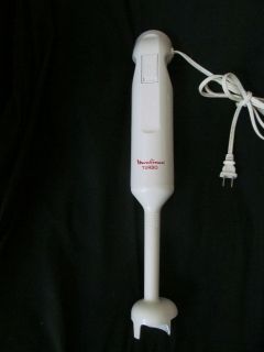   Turbo Handheld Immersion Blender Mixer White & Red Works Great