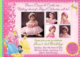   Custom Photo Birthday Party Invitations & FREE Thank U Card JPEG