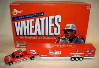 action 1/64 #3 WHEATIES DALE EARNHARDT DUALLY & TRAILER