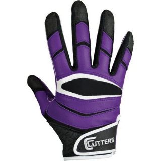 Cutters X40 American Football Receiver Gloves Purple XL