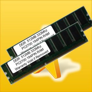   2GB (2x1GB) PC2700 DDR SDRAM 333MHz Desktop Memory M368L2923BTN C​B3